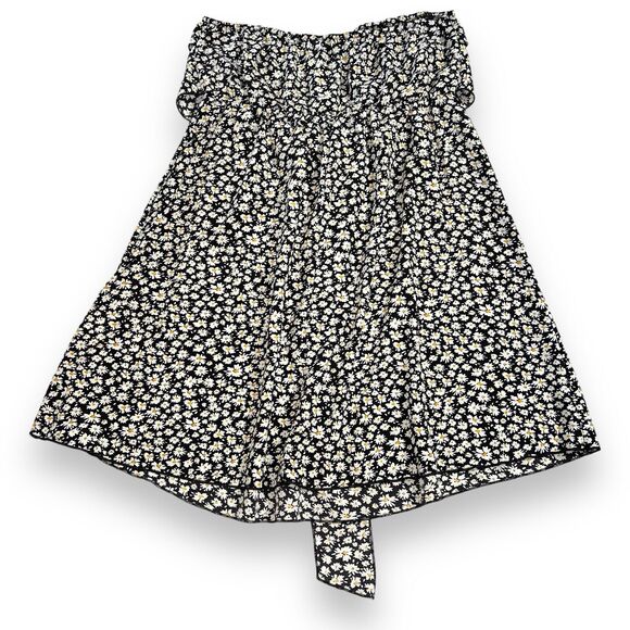 Shein Womens Strapless Sundress Mini Length Sunflower Print Pullover Size 0X - Picture 7 of 9